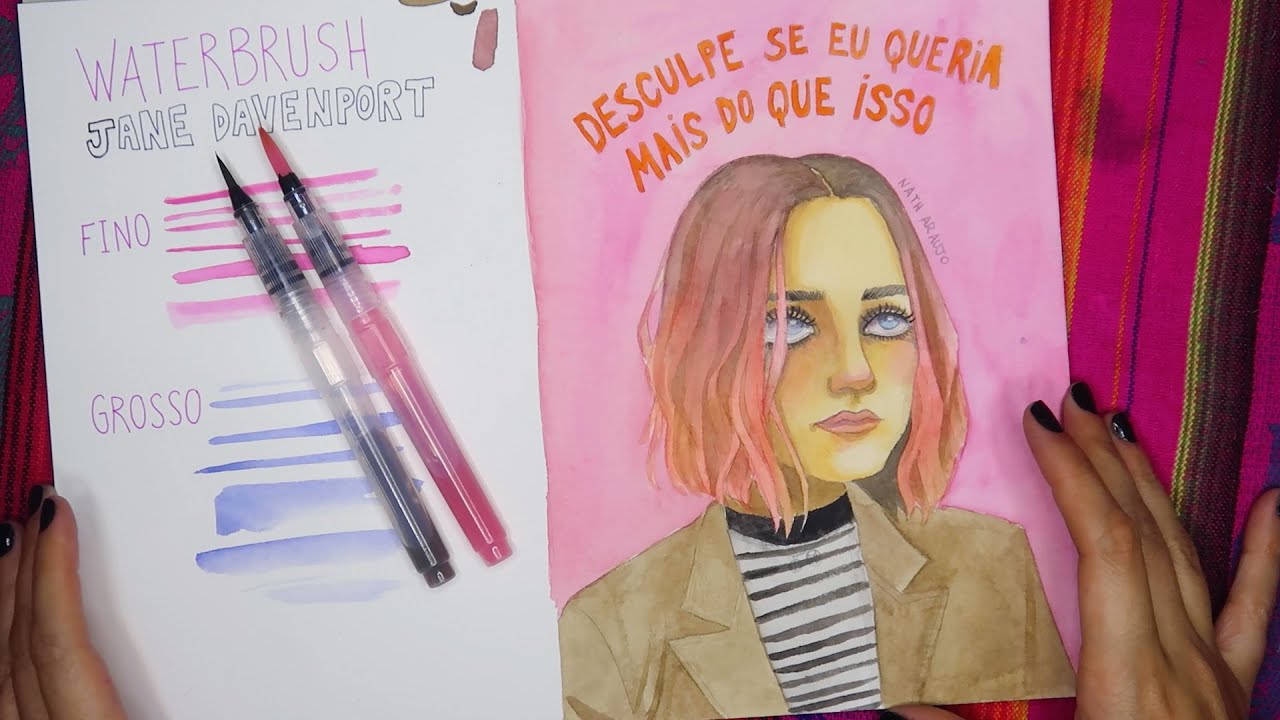 USANDO WATERBRUSH PELA 1&ordf; VEZ | Nath Ara&uacute;jo