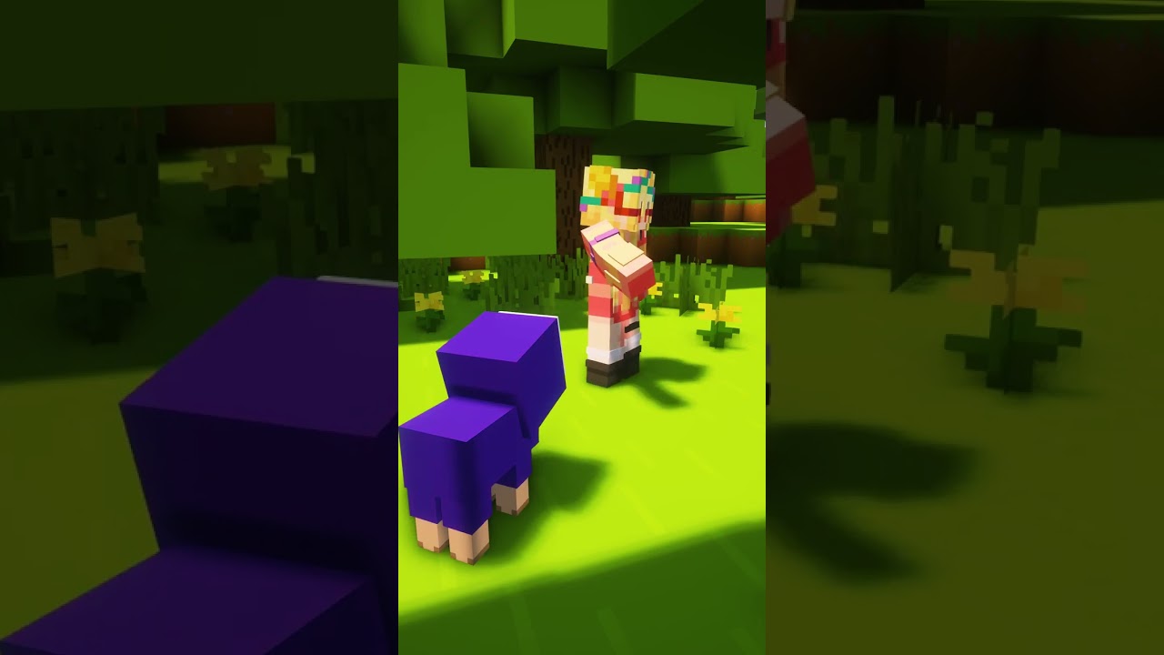 Torchy finds Lamby - minecraft animation #shorts