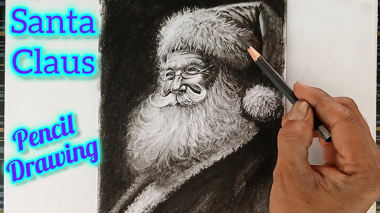 Santa Claus sketch / Merry Christmas season drawing art/