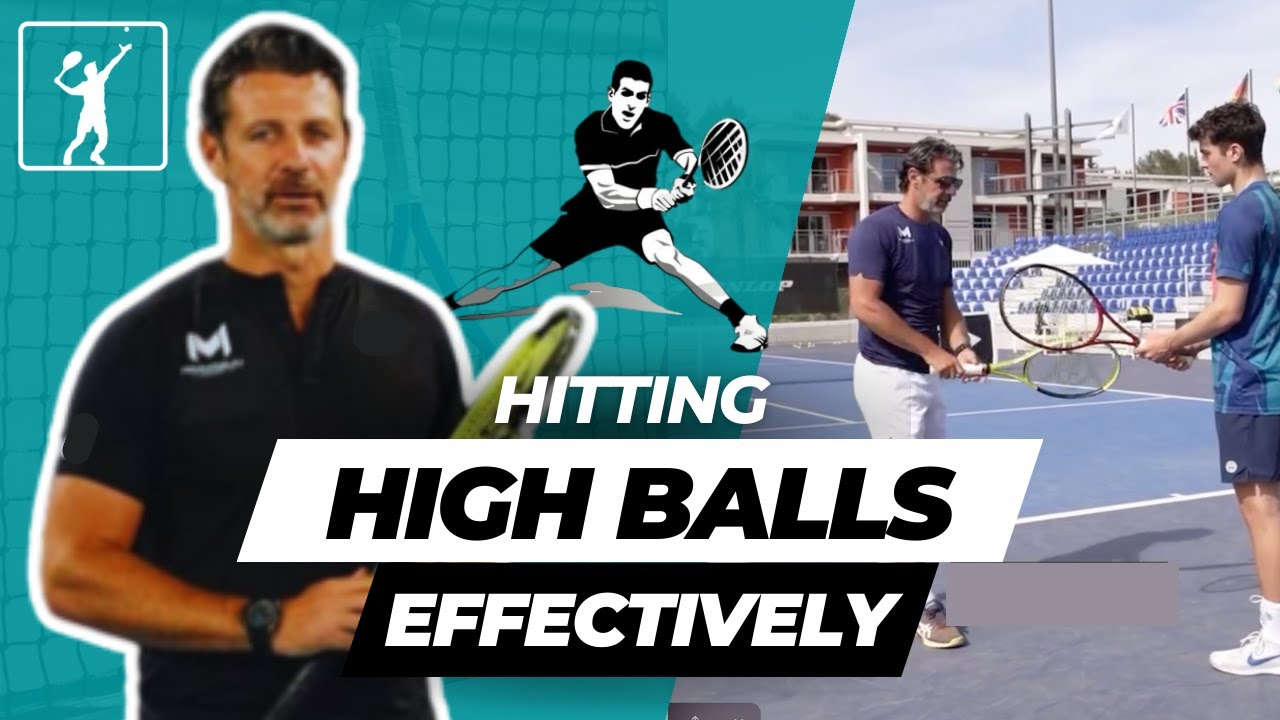 How To Hit HIGH Balls In Tennis - Backhand Guide