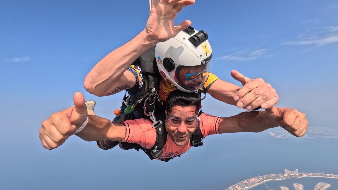 SkyDive Dubai | Jump from skyhigh 13000 Feet Hits Different | Most adventurous activity in the world