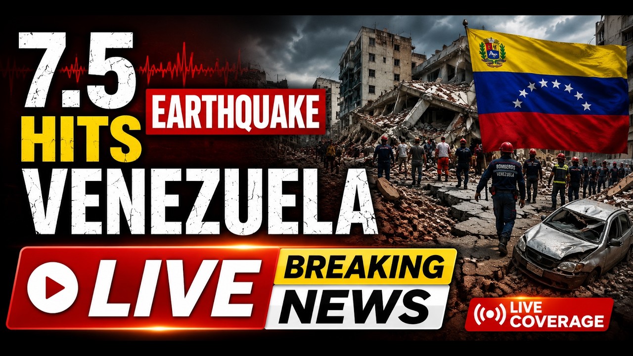 7.5 Earthquake Hits Venezuela - LIVE Breaking News Coverage