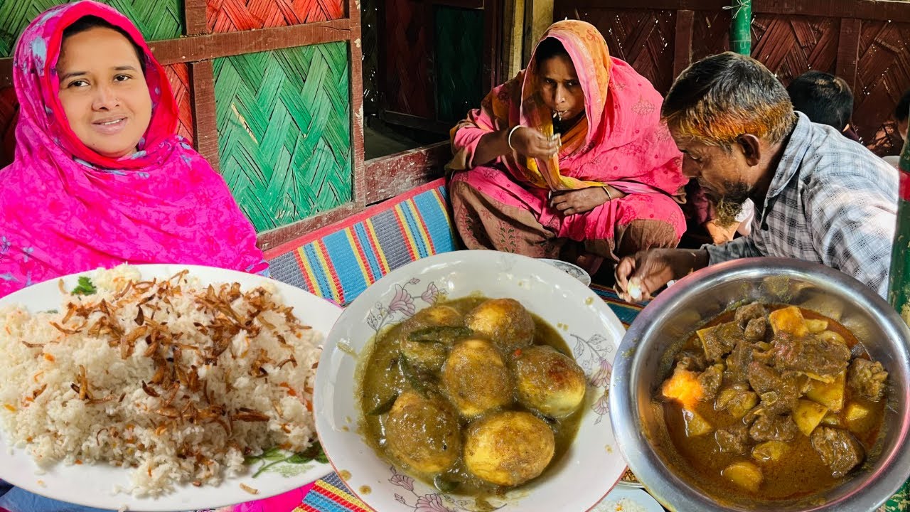 সবাইকে সাথে নিয়ে মজা করে খেলাম / simple village life 24 / Bengali vlog / cooking / village life / 