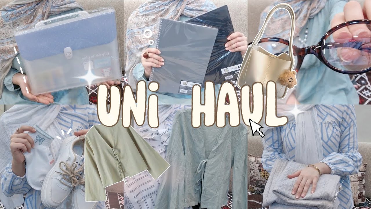 Uni haul || مشترياتي للجامعة🤍👜