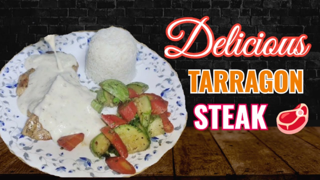 Chicken Steak with Tarragon Mushroom Sauce Restaurant Style by kitchen With Tani..