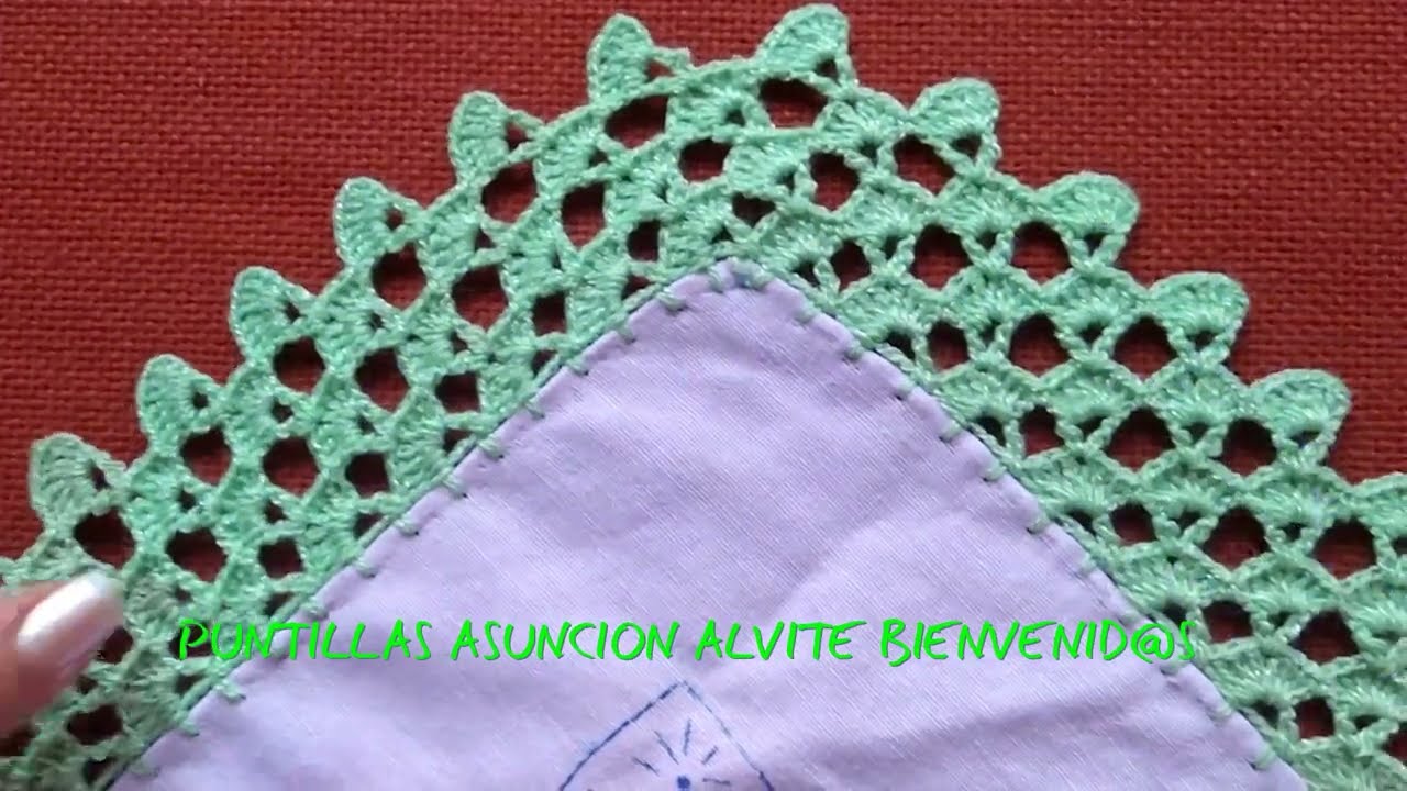 PUNTILLA NUM 499 DE UNA VUELTA PASO A PASO#crochet #arte #tejidos #manualidades #manteles #parati