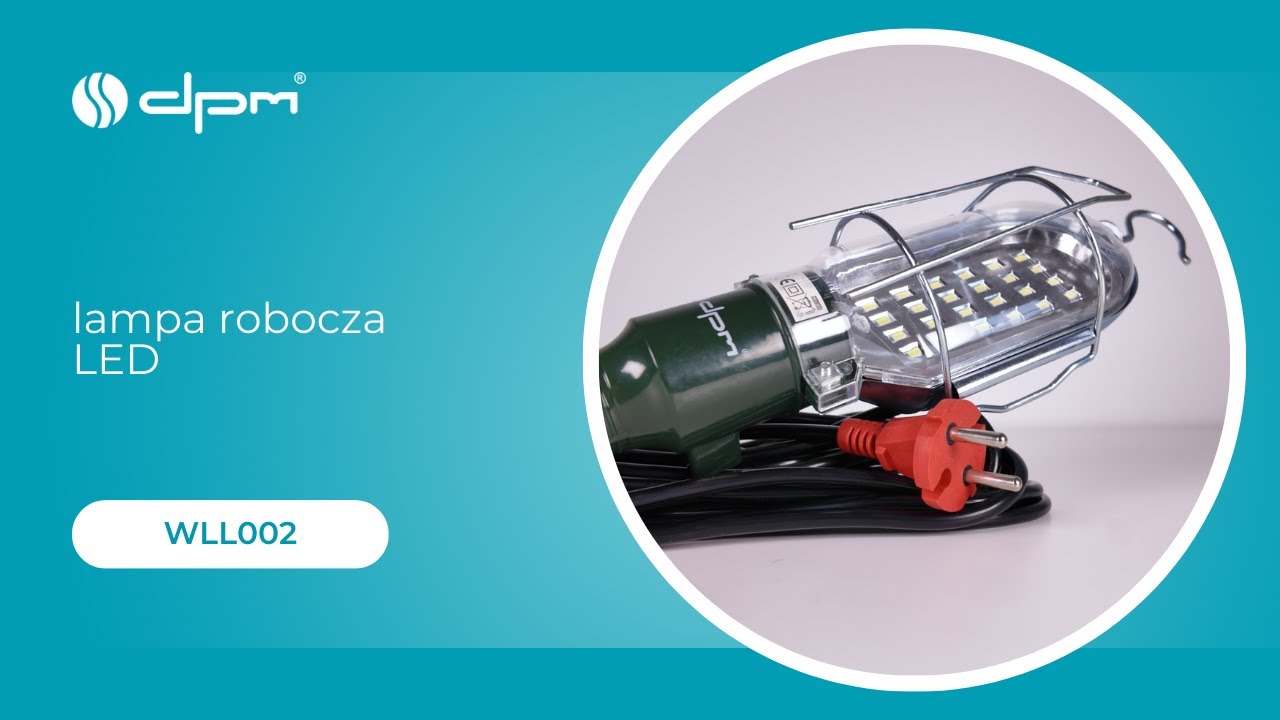 Lampa robocza LED 500 lm – bardzo jasne światło do prac technicznych DPM WLL002