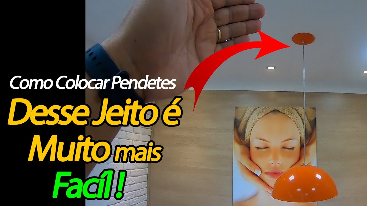 Como colocar Pendente no  Gesso