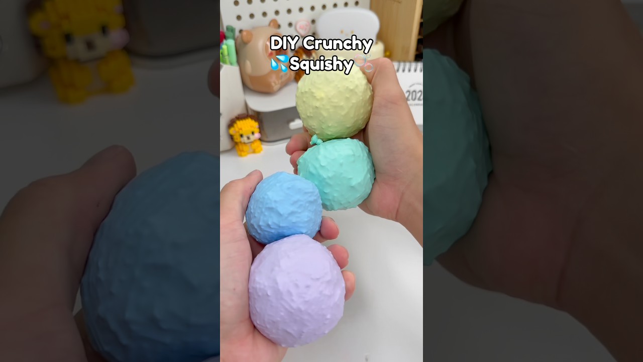 😮DIY Crunchy Bead Squishy🫧!? #diysquishy #papercraft #cutecrafts #diycrafts #diy