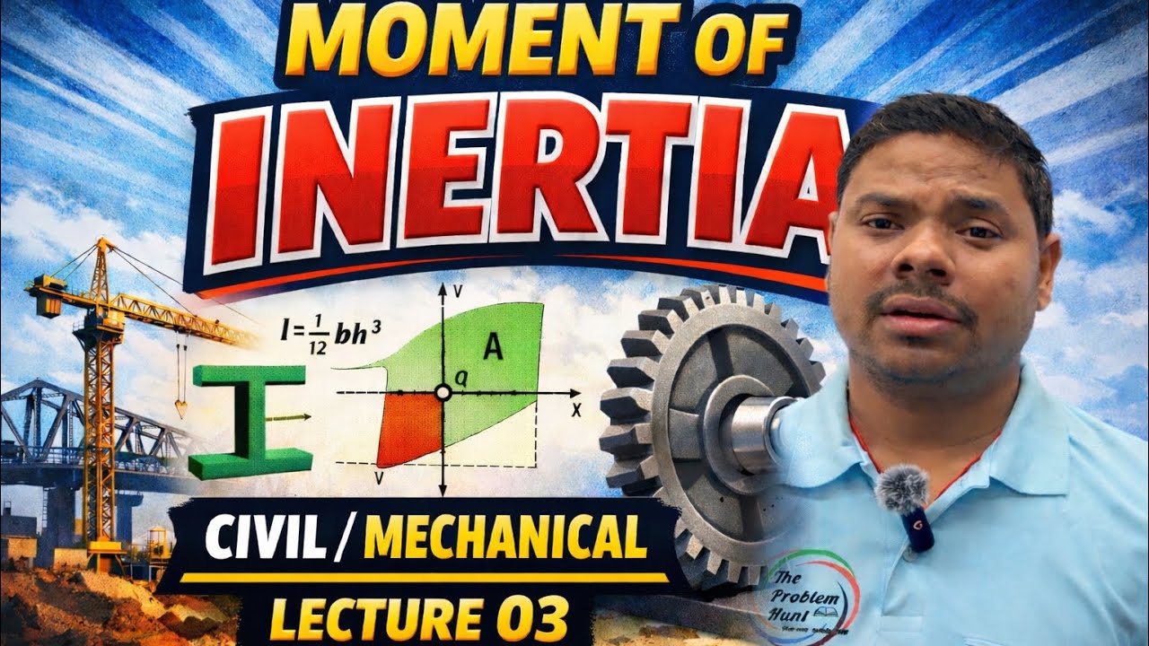 📘 Moment of Inertia | Lecture 03 | Civil & Mechanical Engineering