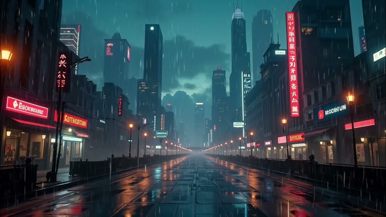 Rain on Quiet City Streets 🌧️ 8 Hours Sleep, Relax & Focus