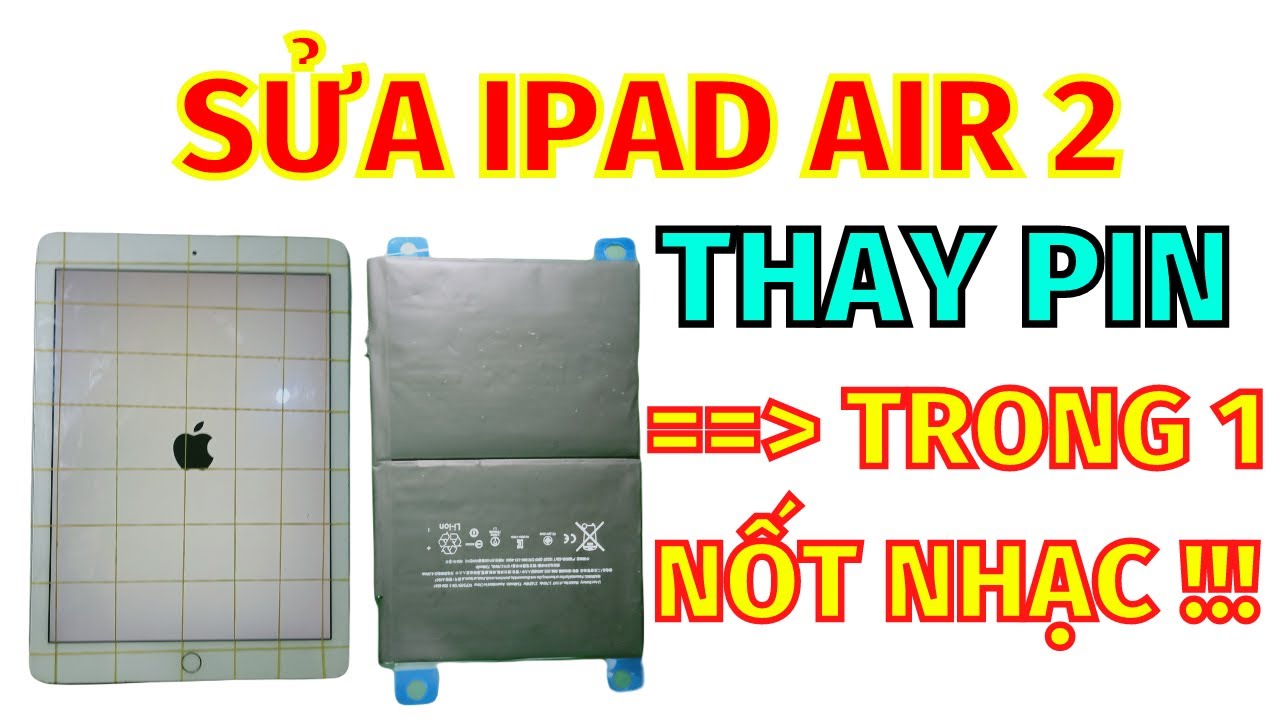 Linh Bảo TV - Thay Pin Cho Ipad Air 2 Bị Hư Pin - Pin Phù - Pin Phồng ... Chỉ Trong 1 Nốt Nhạc !!!