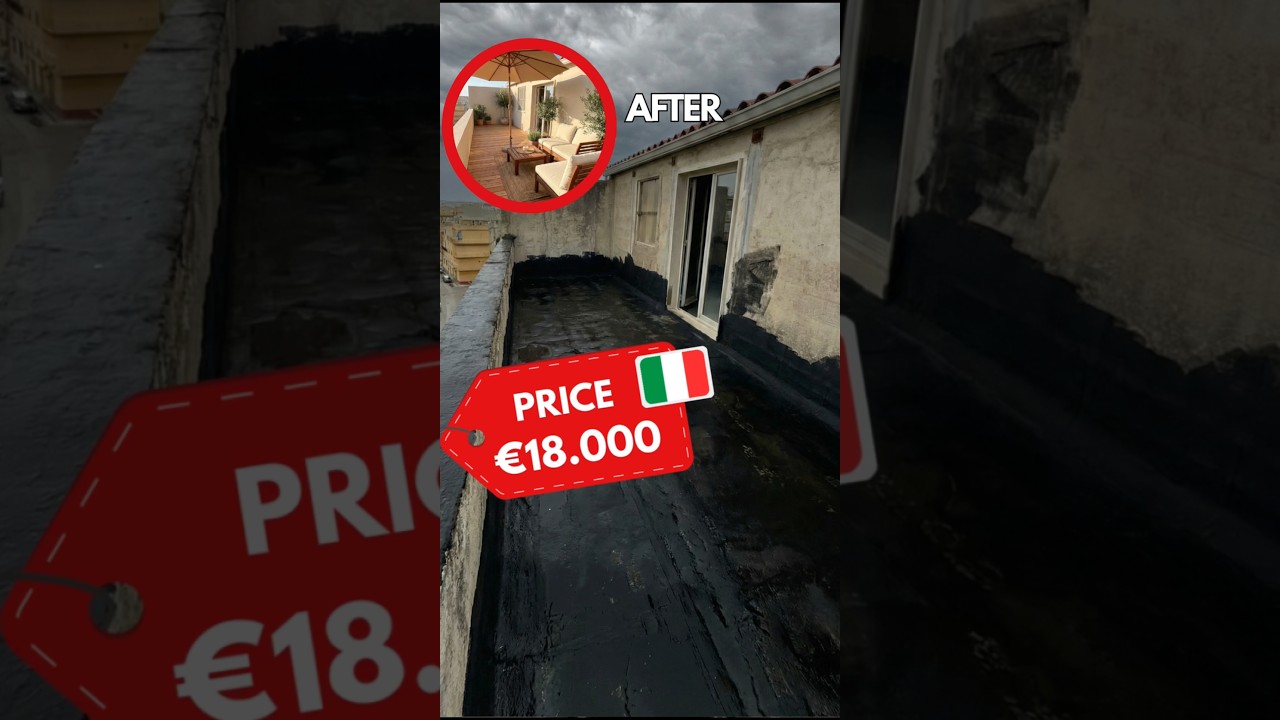 Buying a Apartment in Italy🇮🇹 Big Rooftop terrace! #renovation #cheaphouse #sicily  #houseforsale