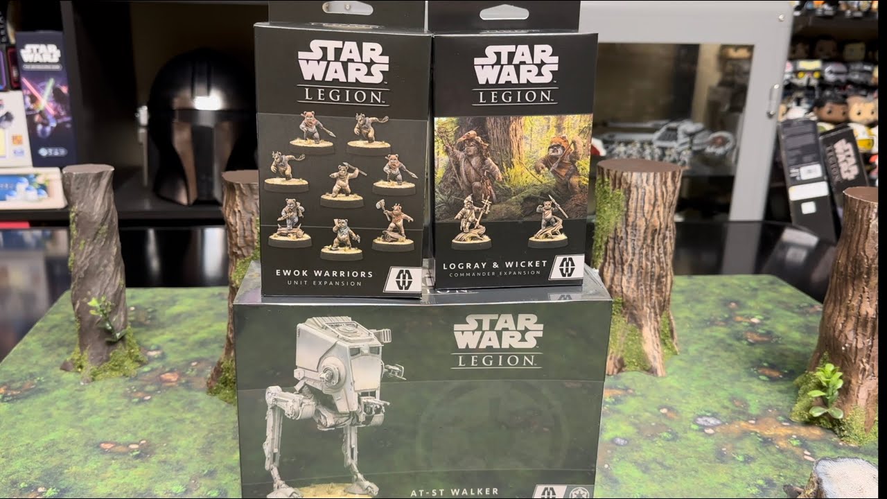 Star Wars Legion Ewok and ATST unboxing