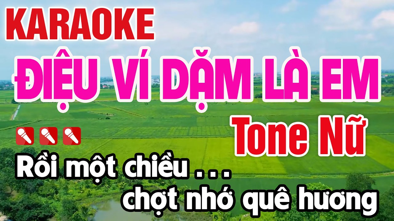 Điệu Ví Dặm Là Em Karaoke Tone Nữ Beat Chuẩn Nhạc Sống - Nguyên Minh Media