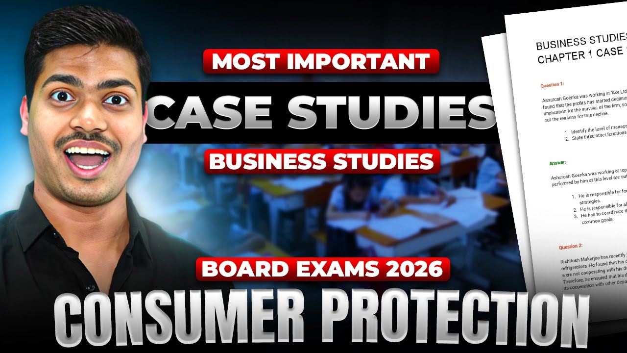Most Important Case studies & PYQ's | Consumer Protection. Class 12 Business studies Board 2026