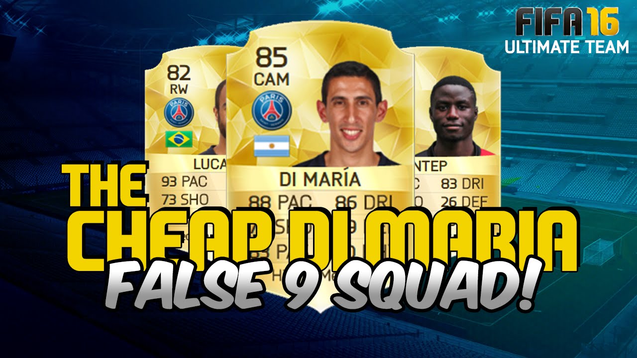 FIFA 16 | CHEAP DI MARIA FALSE 9 SQUAD for UNDER 30k! | Ultimate Team Squad Builder #36
