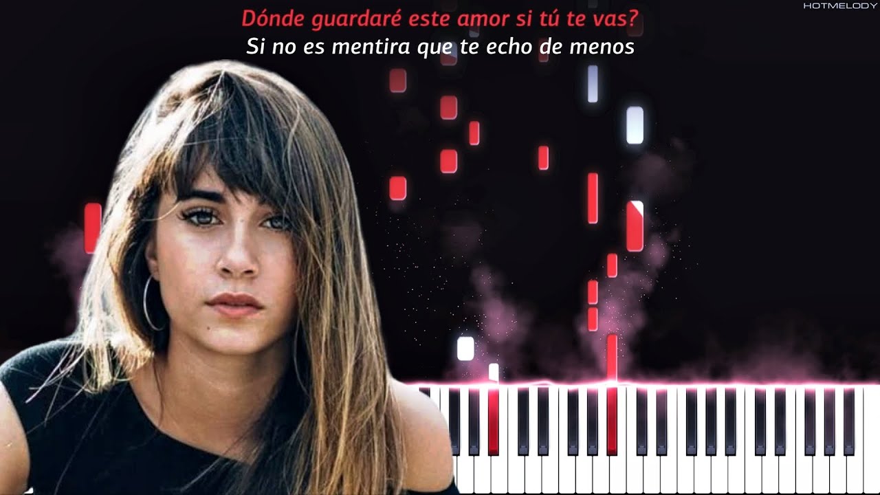 Aitana, Cali Y El Dandee - + (Mas) | Piano Remix Cover | Karaoke, Letra