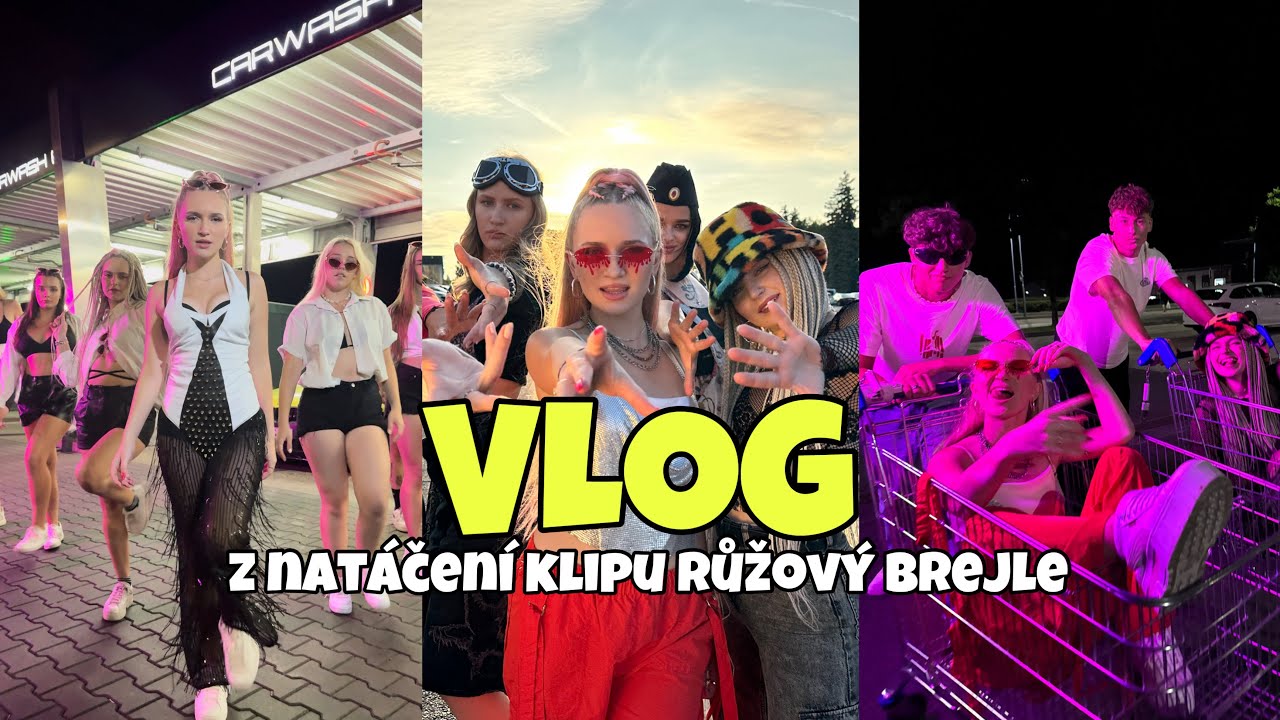 Adéla Zouharová - VLOG - z natáčení klipu růžový brejle ￼