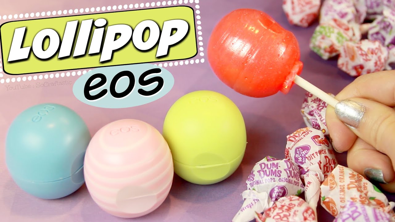 DIY EOS LOLLIPOP // How to Make Candy EOS | SoCraftastic Videos! by SoCraftastic