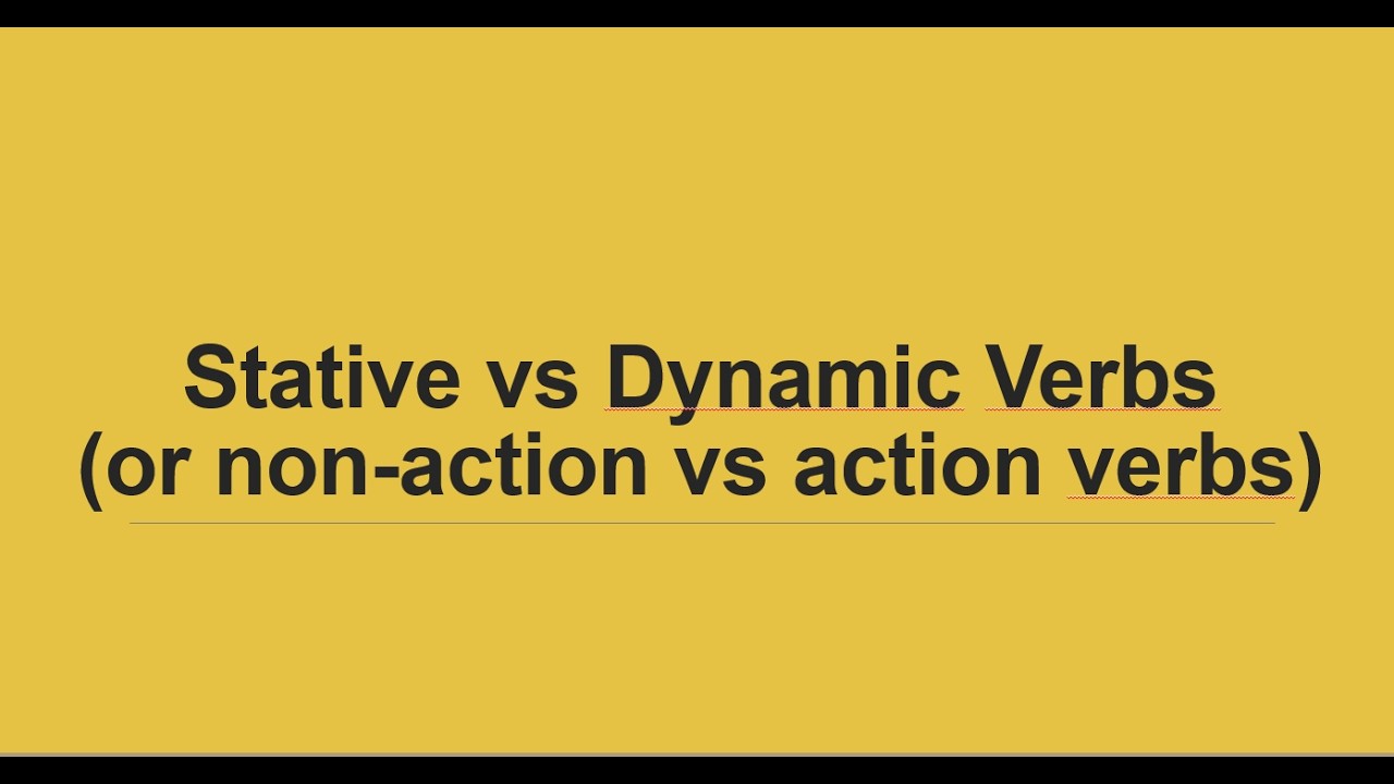 Stative vs Dynamic Verbs | A2 English Grammar Lesson 36 | Learn English with Aime