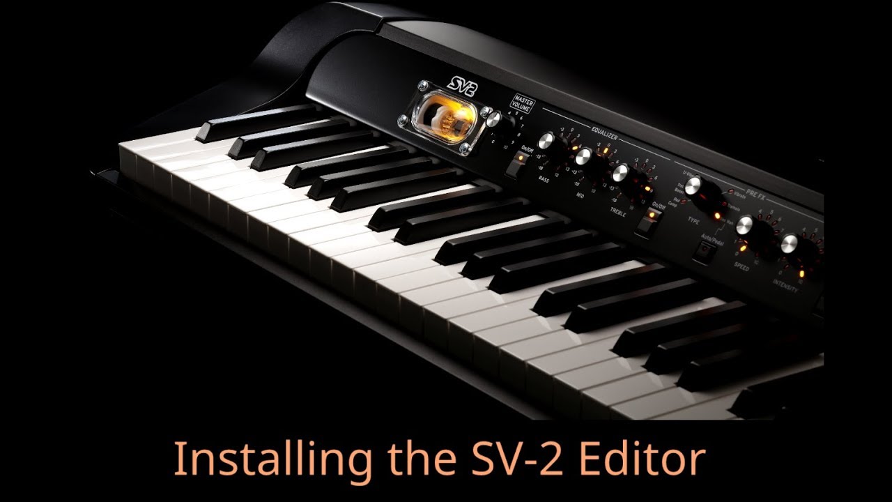 Korg SV2 - SV Editor Software Install