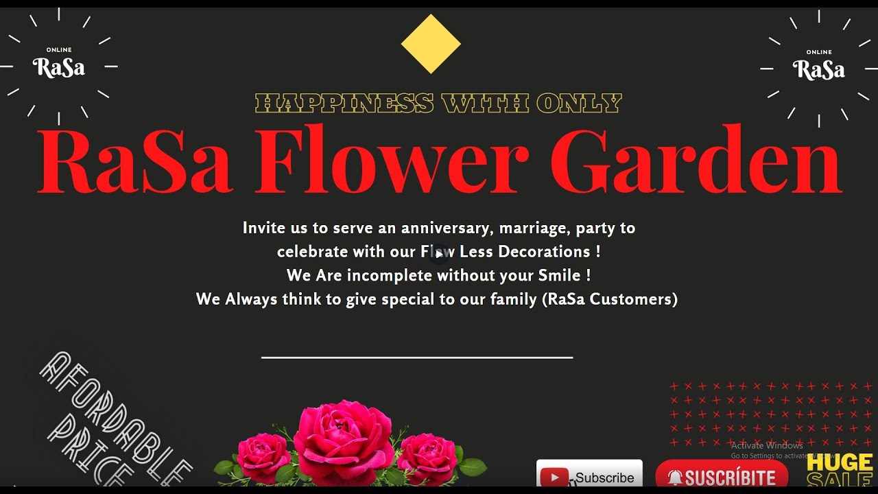 RaSa Flower Garden Car & Stage Decoration Samples