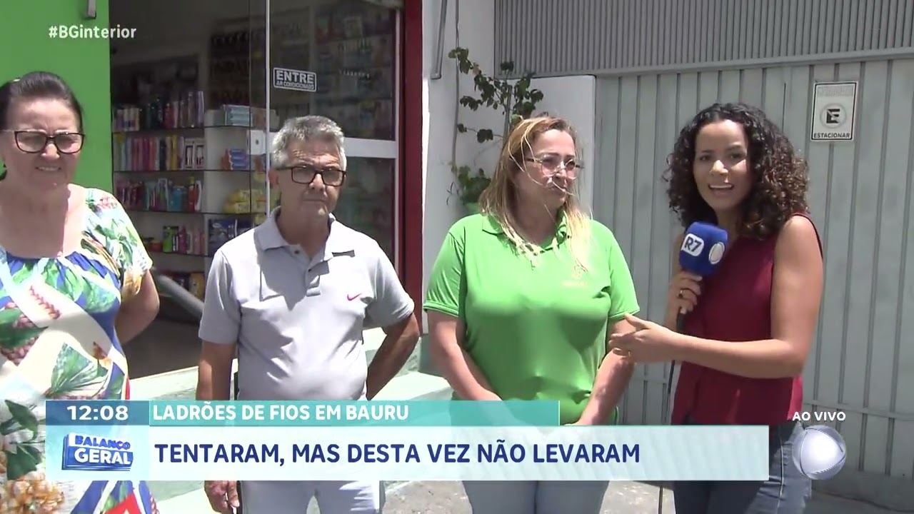 Ladrões de fios em Bauru: tentaram, mas dessa vez não levaram