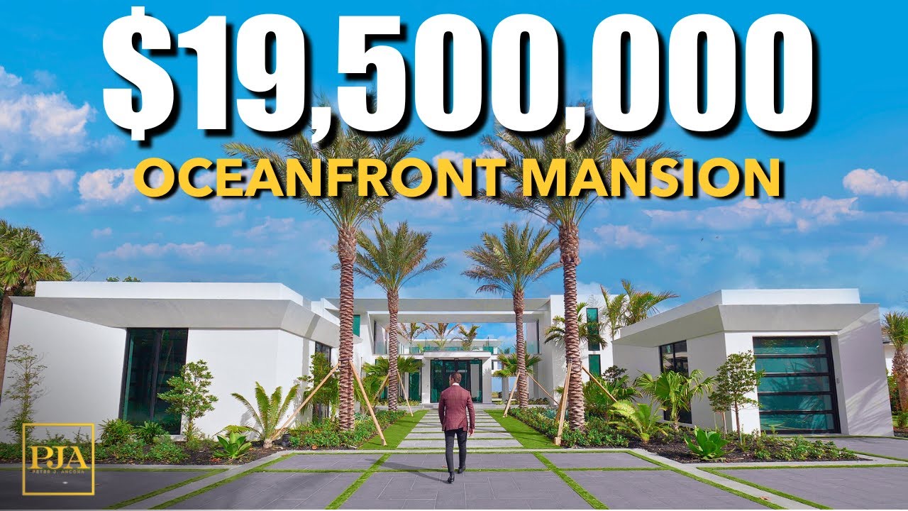 Inside a $20,000,000 OCEANFRONT FLORIDA MEGA MANSION | Luxury Home Tour | Peter J Ancona