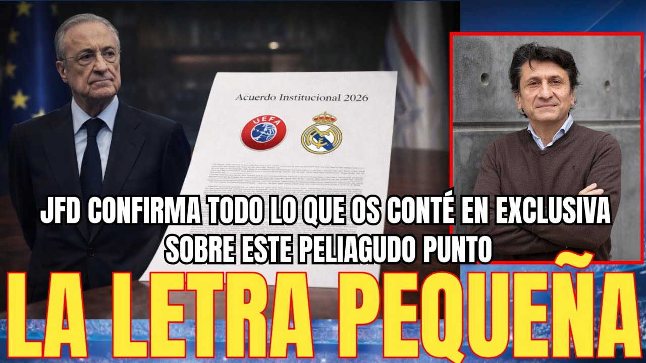 💥LO CONFIRMA JFD | El punto más controvertido del acuerdo, confirmado por jfd