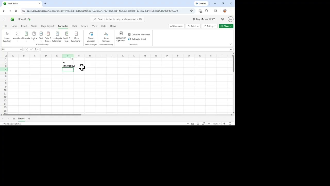 Microsoft 365 Excel Tutorials: Unit 2, Lesson 4 - number conversion functions