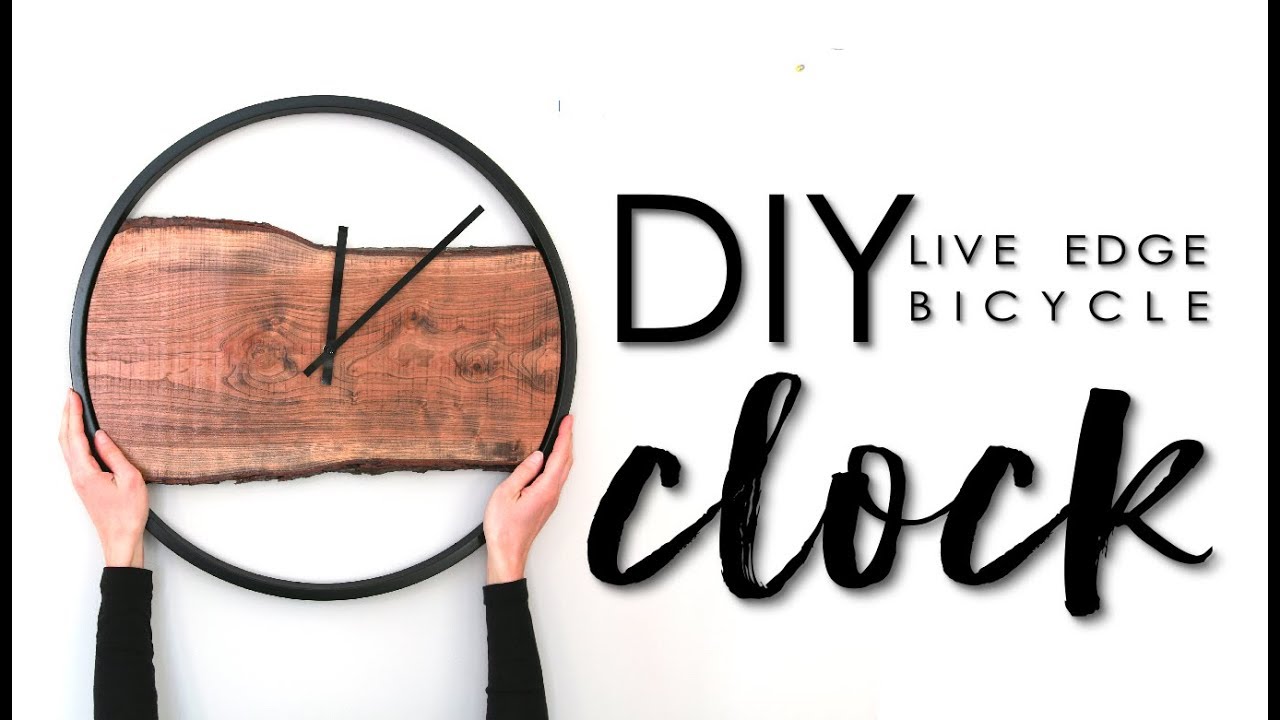 DIY Rustic Live Edge Clock