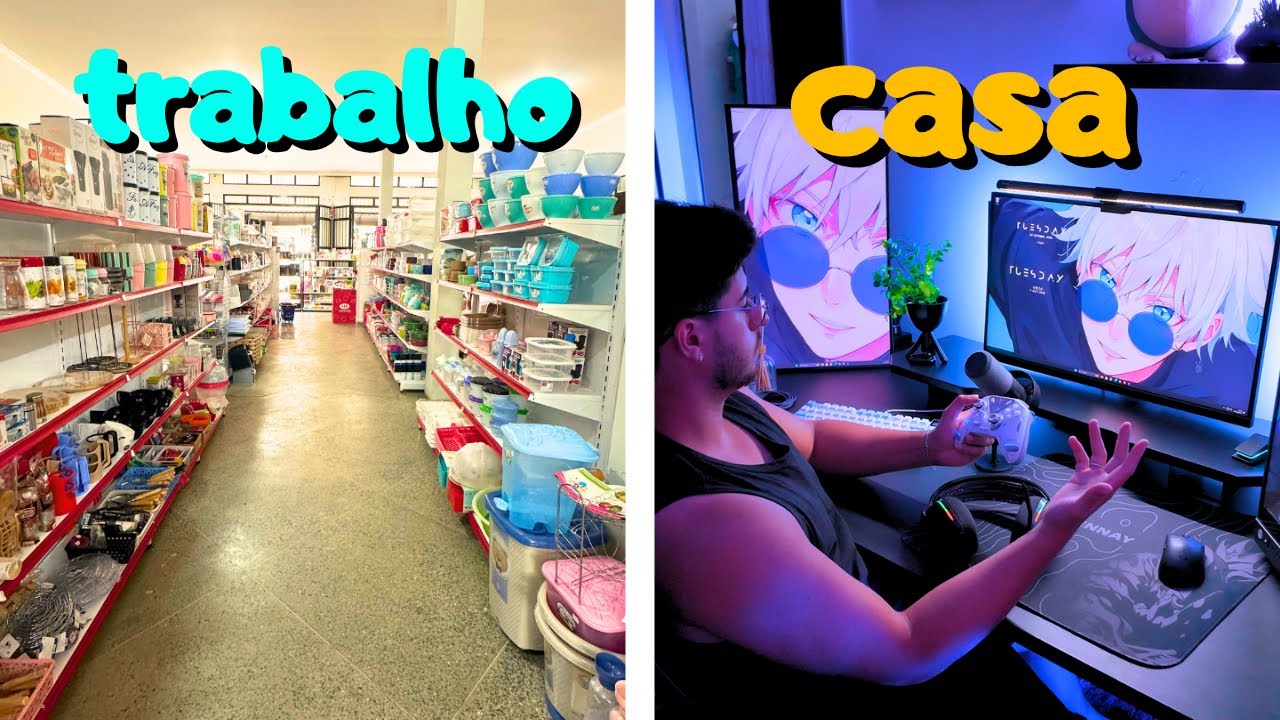 Rotina de um gamer que trabalha