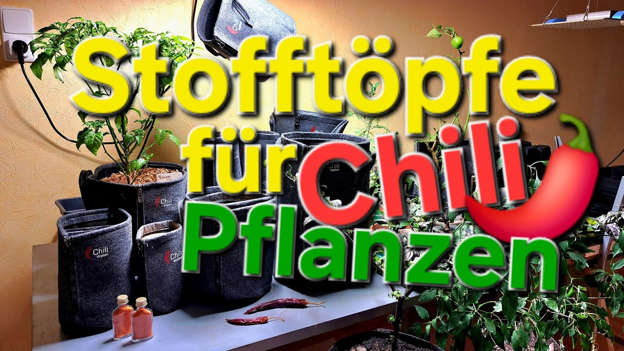 Stofft&ouml;pfe f&uuml;r Chili, Paprika & Tomaten Pflanzen 🍅🫑