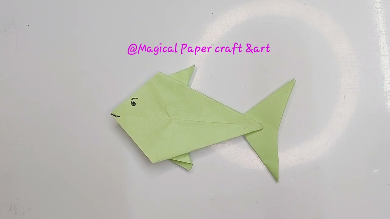 1Origami#paper craft #trending origami# @MagicalPapercraftart#new fish origami#folding paper crafts 