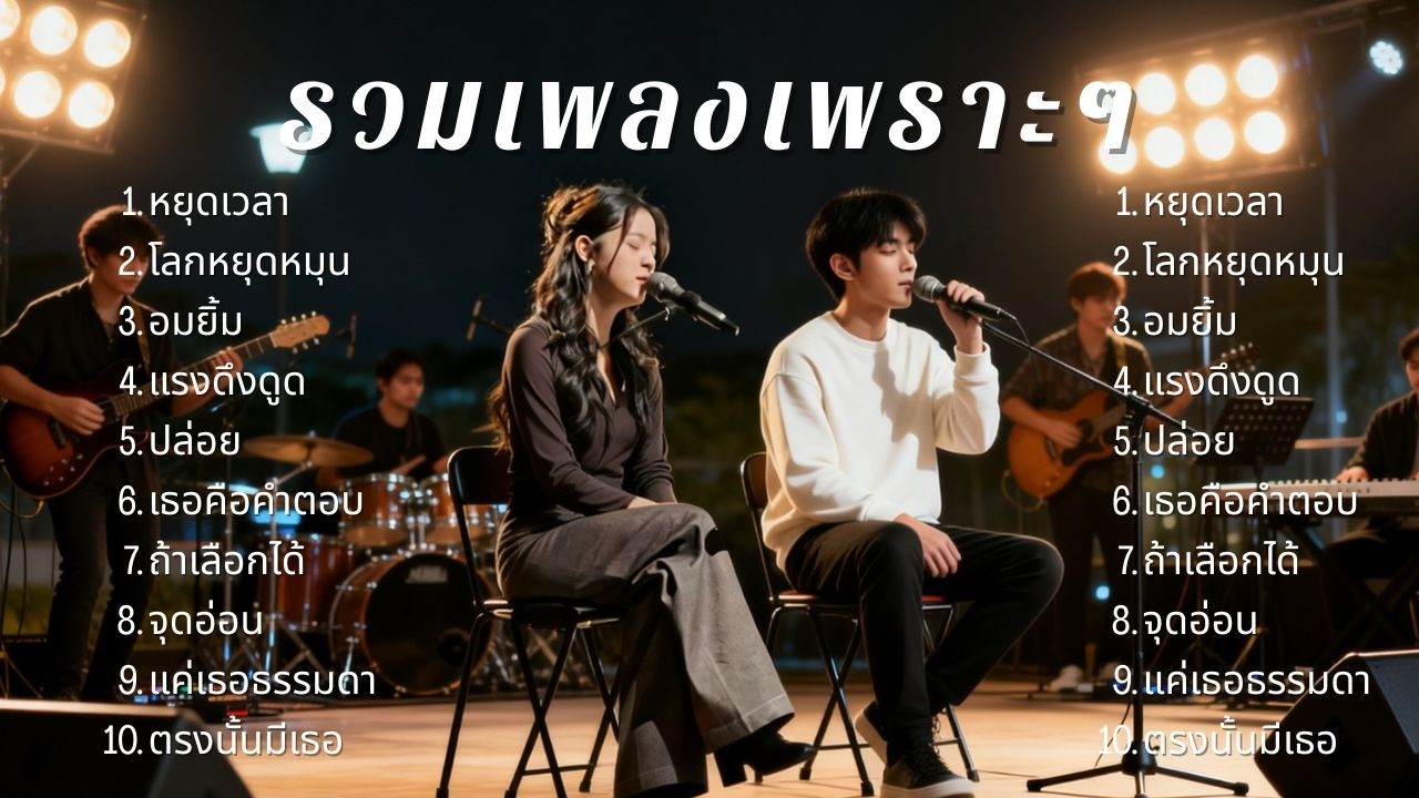 รวมเพลงรักเพราะๆ ฟังสบายๆ  | 🎧เปิดฟังตอนทำงาน /เปิดในคาเฟ่/ พักผ่อน🎧