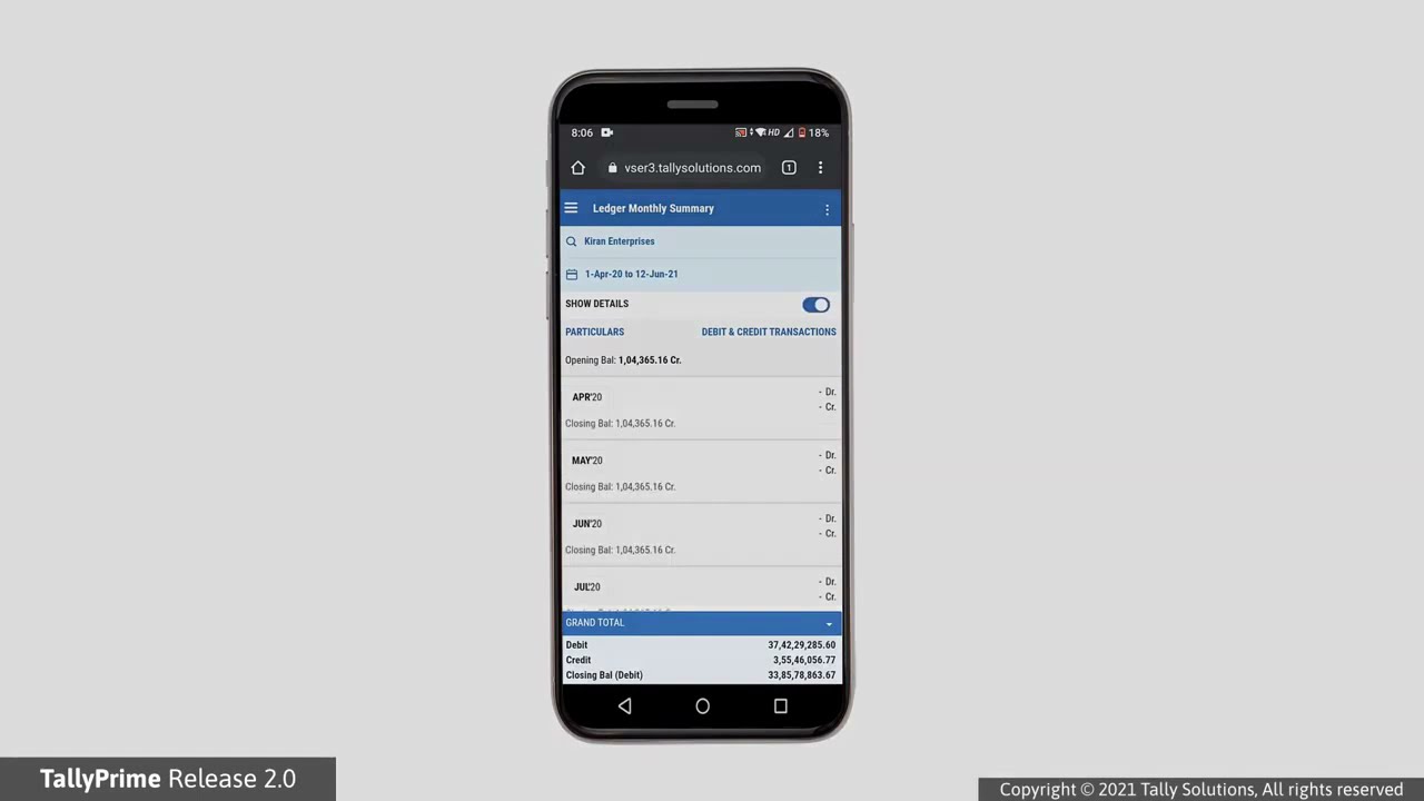 Tally reports in Browser Tally Prime Release 2.0 | Digital World Tech Solutions.