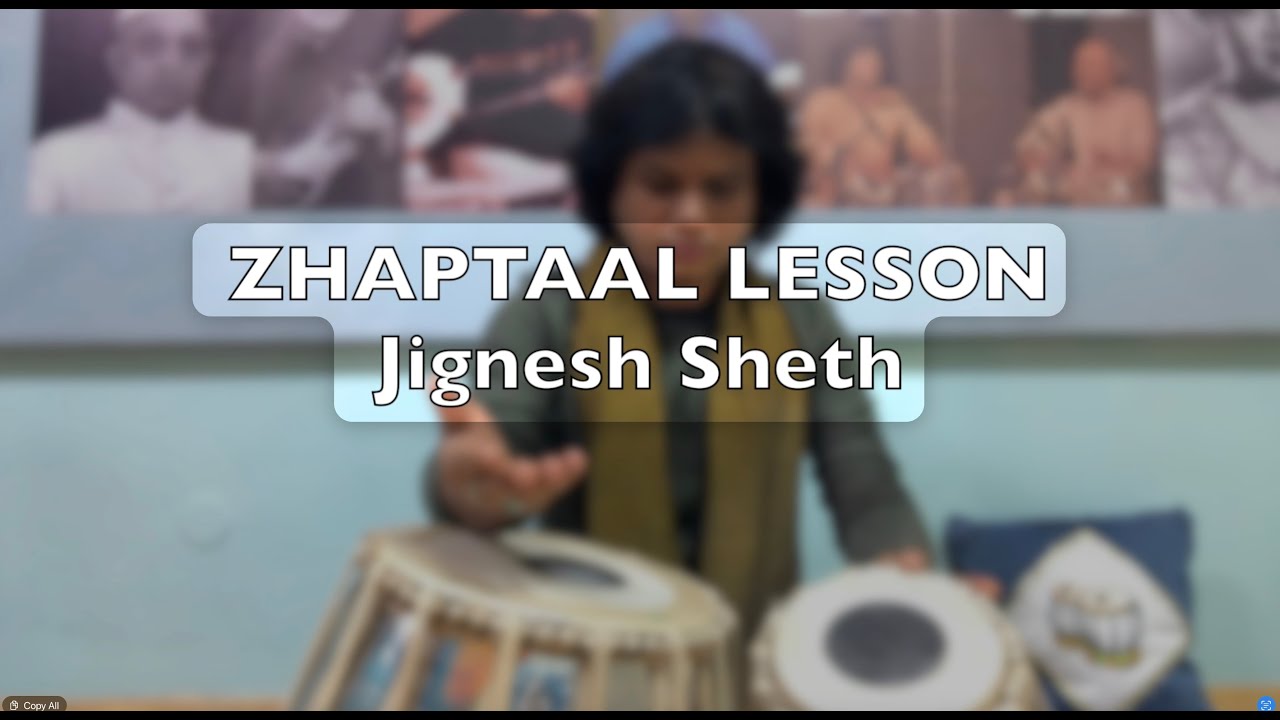 Tabla Lessons | Zhaptaal for Intermediate Students | JIGNESH SHETH | JNCC Moscow Russia