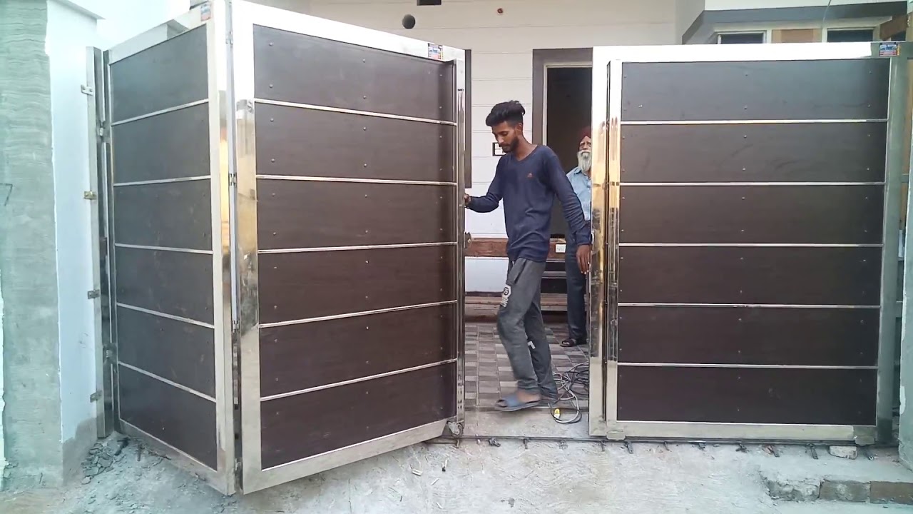 Sliding with folding main gate.
