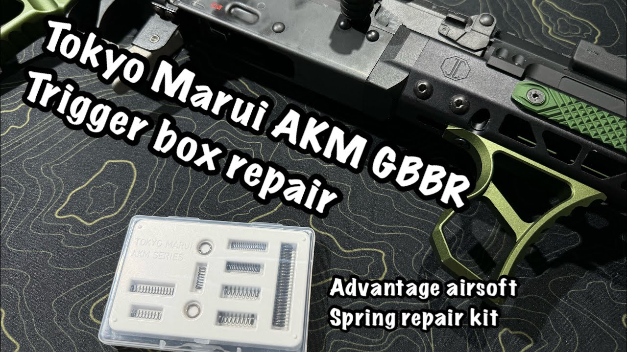 Tokyo Marui AKM GBBR trigger box parts replacement ( spring repair kit)【Advantage Airsoft 】【Zzzming】