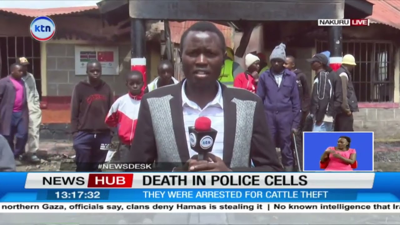 Three suspects die in police cells after angry residents burnt down a police station in Nyandarua