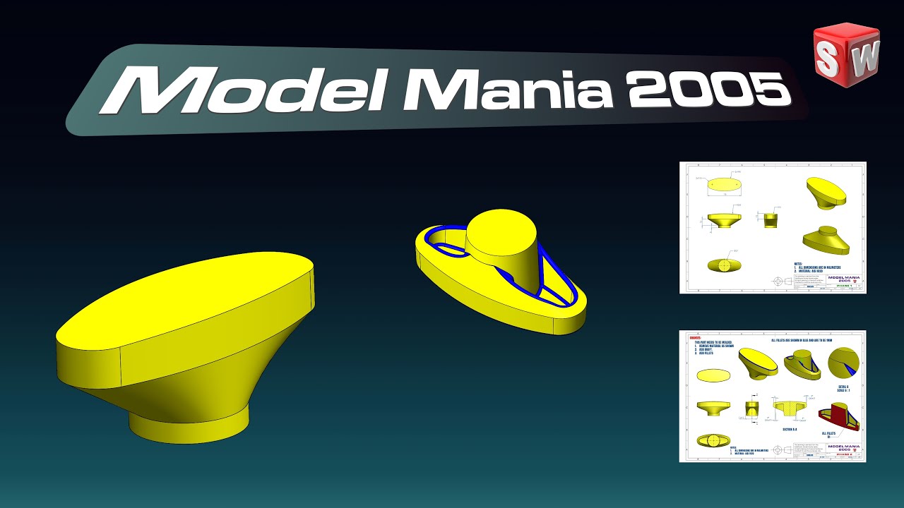 SolidWorks Model Mania 2005 | Remastered Tutorial