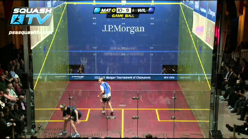 Squash : Nick Matthew v James Wilstrop Final Highlights: J.P. Morgan ToC Squash 2012