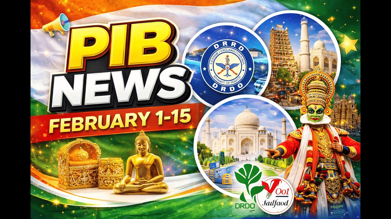 FEBRUARY 1-15 PIB NEWS PART-1