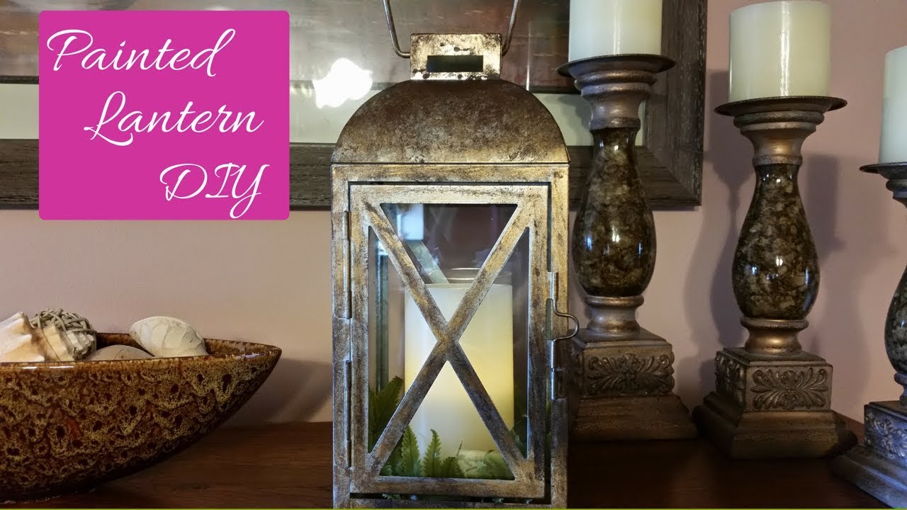 $9.00 Painted Farmhouse Lantern Diy Easy
