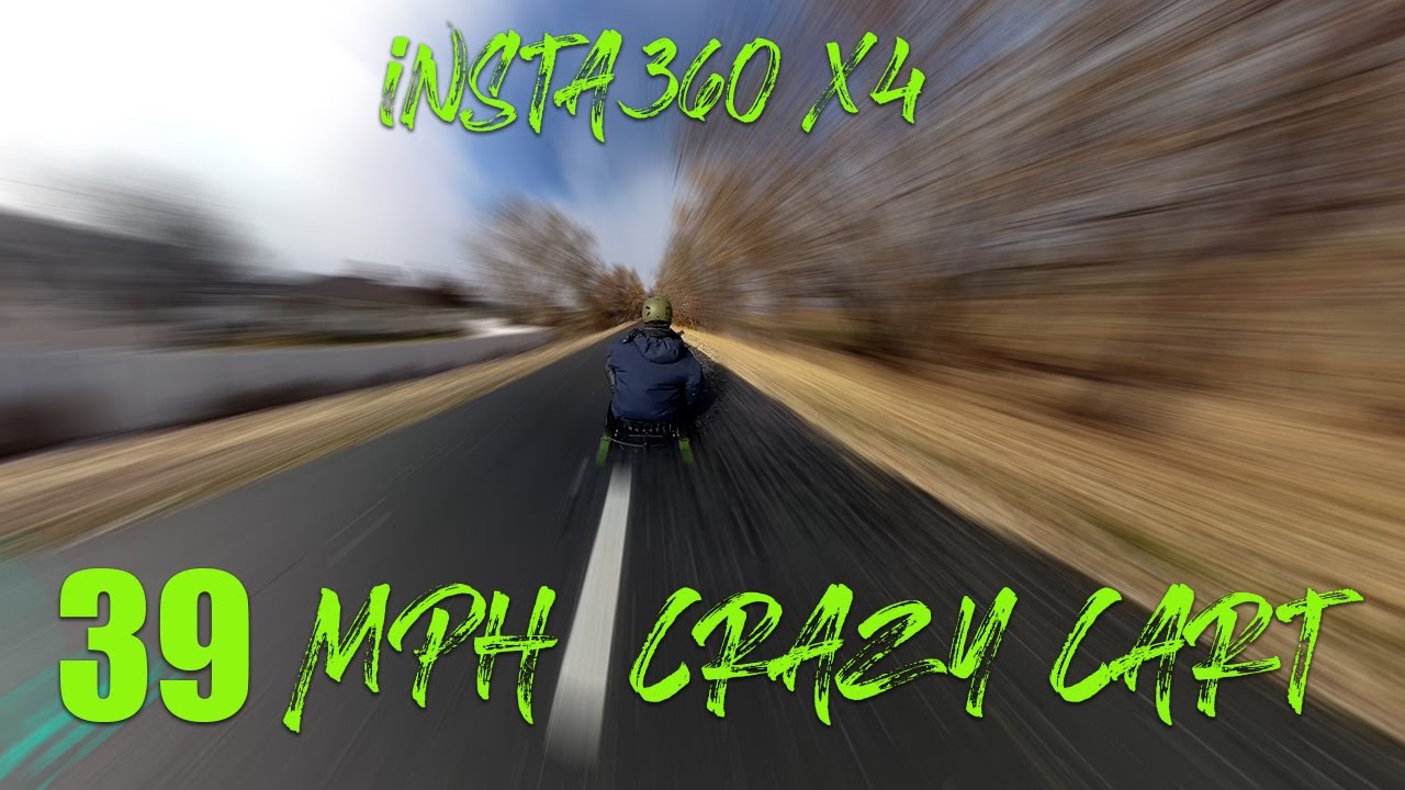 39 Mph Crazy Cart filmed with insta360 X4!