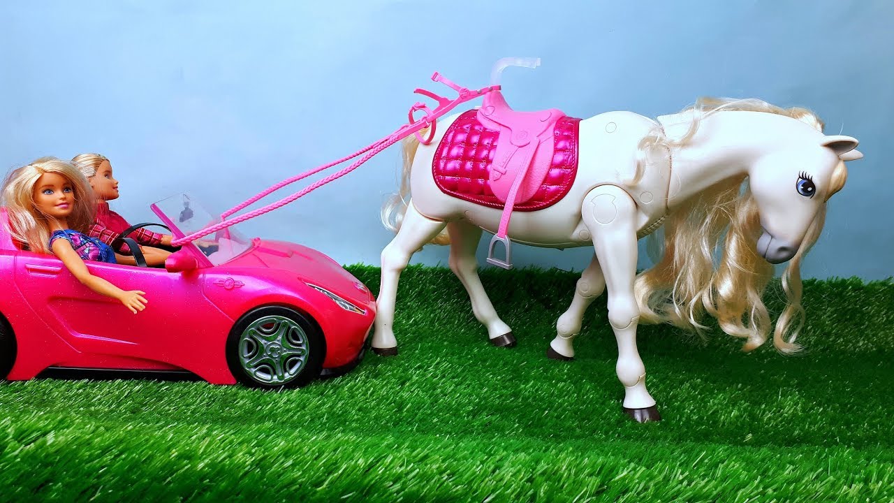 Игрушечная лошадка Барби - Распаковка DreamHorse