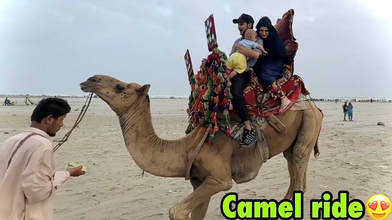 First time camel ride ki dar lagraha😂
