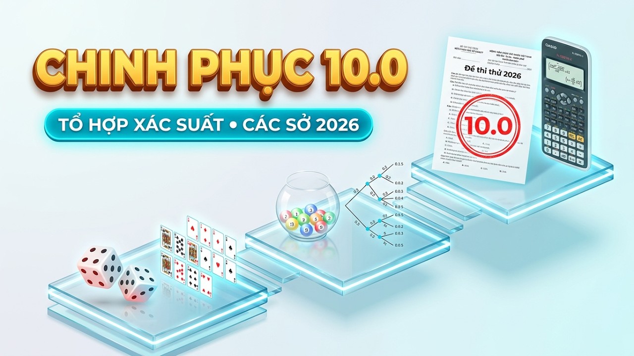 💯 Tổ Hợp – Xác Suất 2026 | Tổng hợp Câu Tổ Hợp – Xác Suất Hay Từ Đề Thi Thử lần 1 2026 Các Sở GD ĐT📐