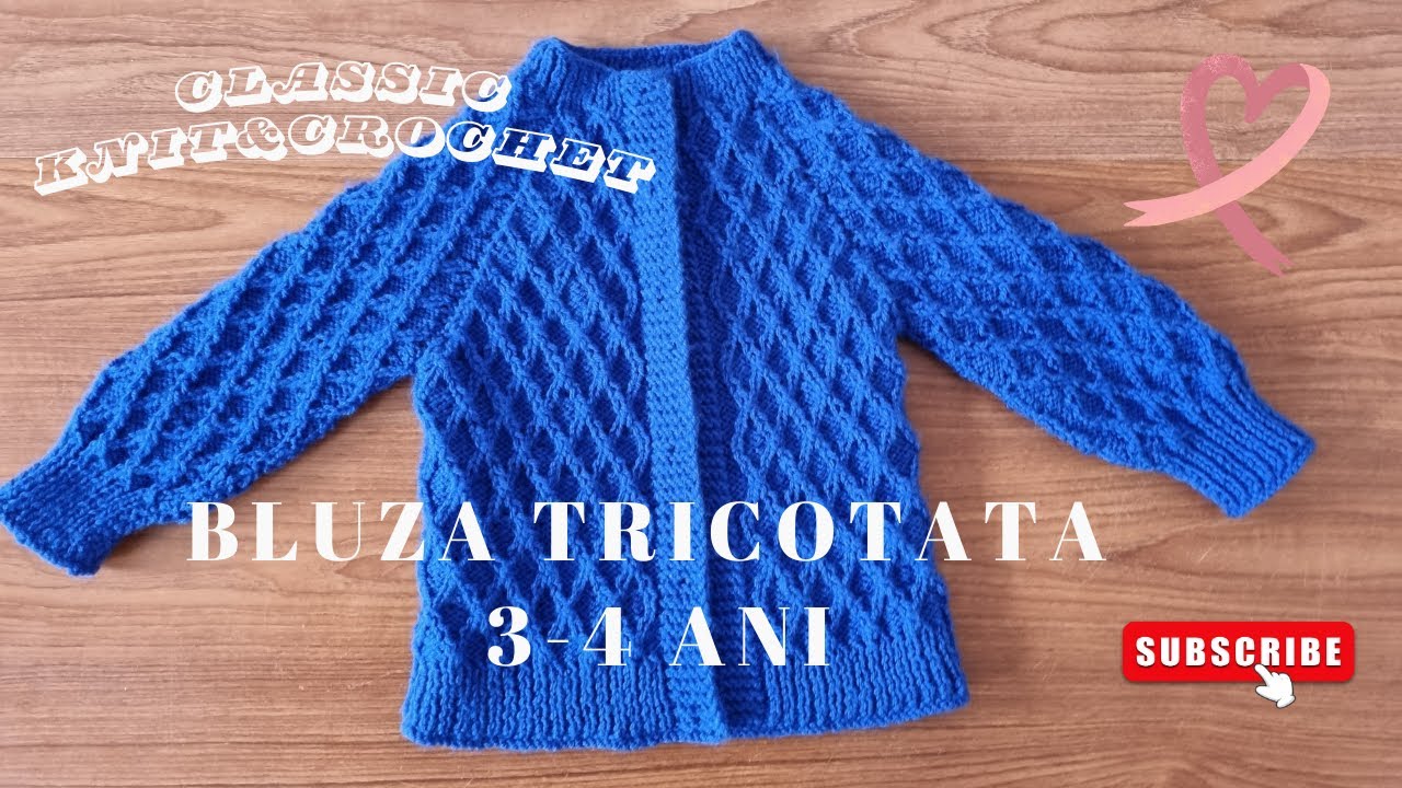 Bluza Tricotata Copii 3 - 4 ani